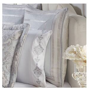 J.Queen Icy Bay Powder Blue Polyester Euro Sham.